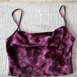 (NWT) UO Out From Under Tie Dye Cowl Neck Cropped‎ Cami